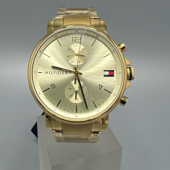 Tommy Hilfiger Gold Tone Multi DialQuartz Watch